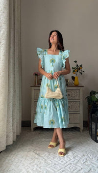 Palm Breeze Cotton Dress