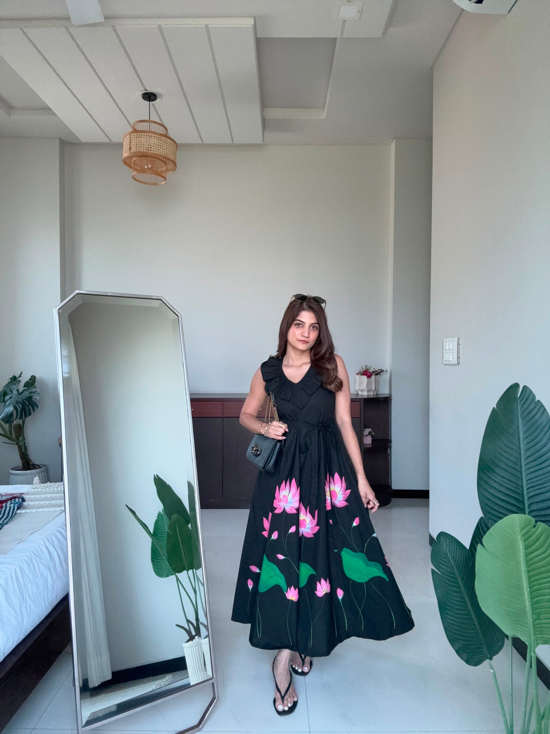 Midnight Lotus Dress