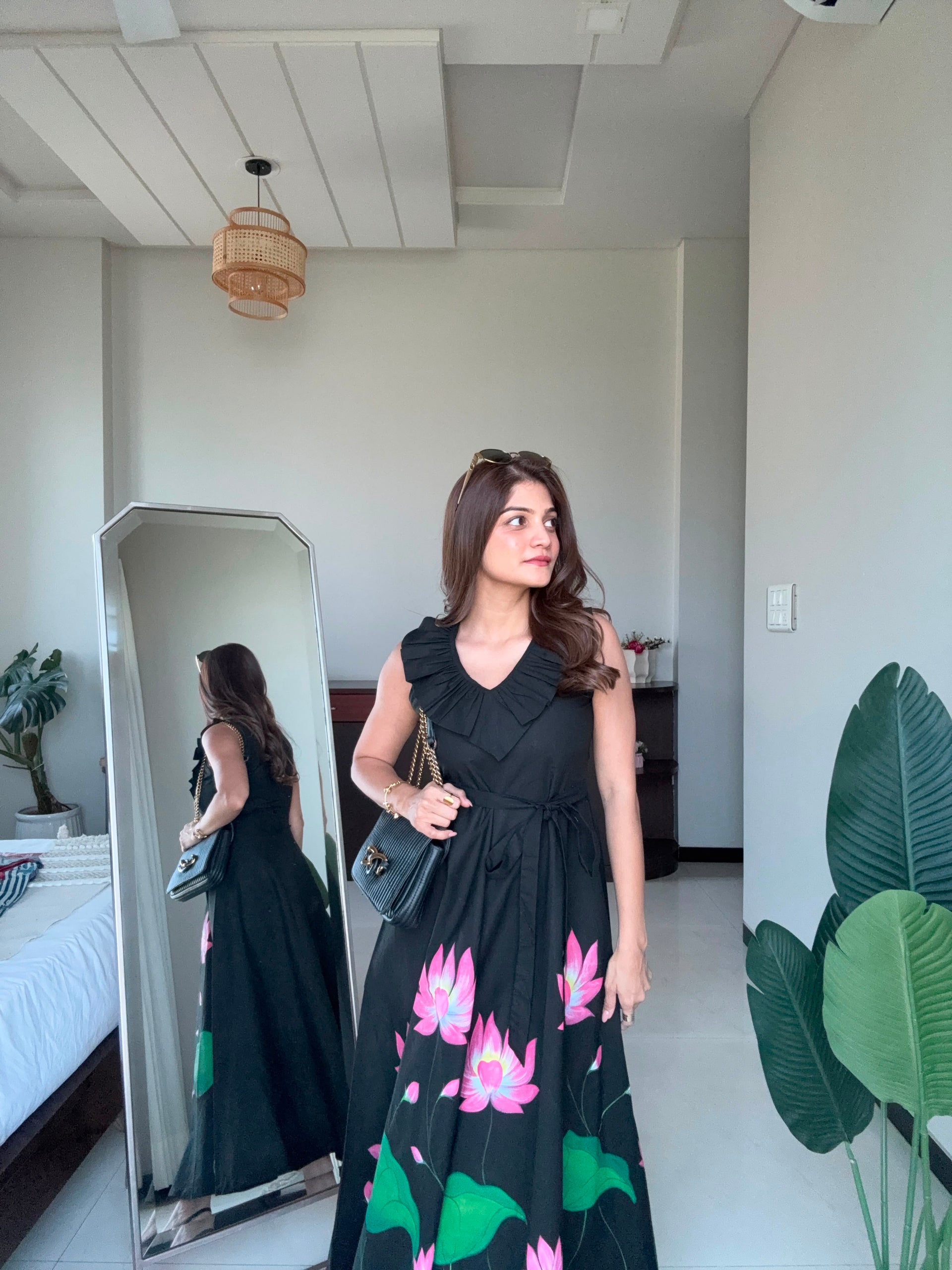 Midnight Lotus Dress